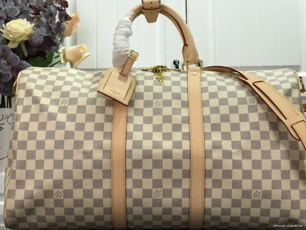 Official oldcobbler BANDOULIÈRE VUITTON KEEPALL 50 LOUIS 0515